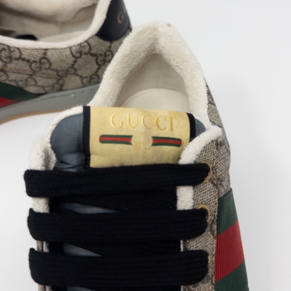 Gucci Screener Low Top GG Supreme Mens Sneaker Size UK 5.5 EU 39.5 US 6 - Picture 7 of 10